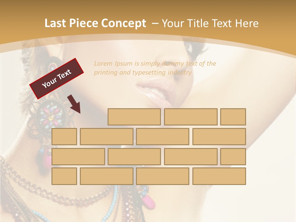 Necklace Person Hands PowerPoint Template