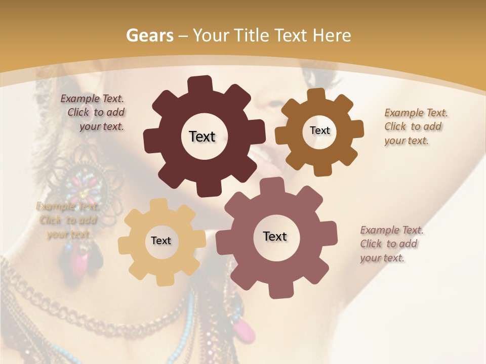 Necklace Person Hands PowerPoint Template