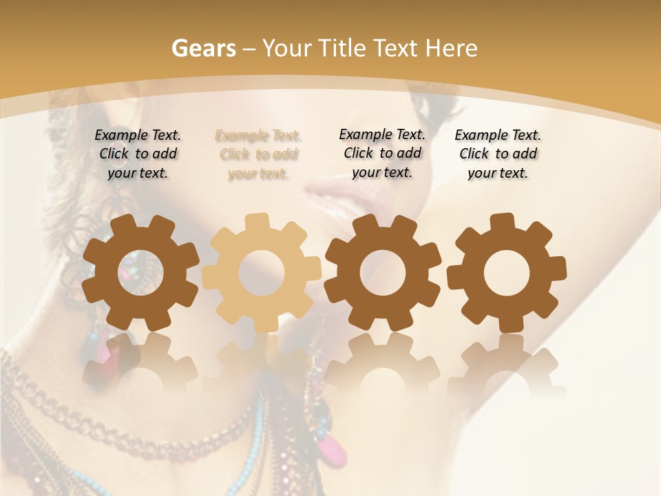 Necklace Person Hands PowerPoint Template