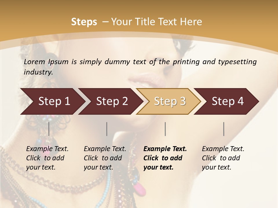 Necklace Person Hands PowerPoint Template