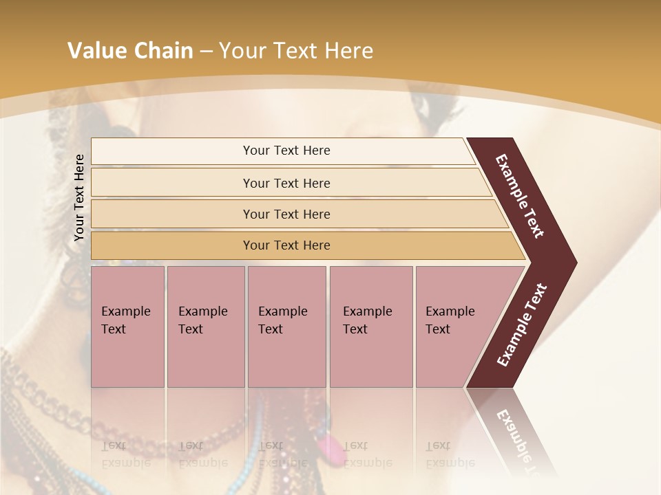 Necklace Person Hands PowerPoint Template