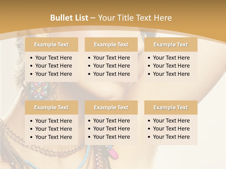 Necklace Person Hands PowerPoint Template