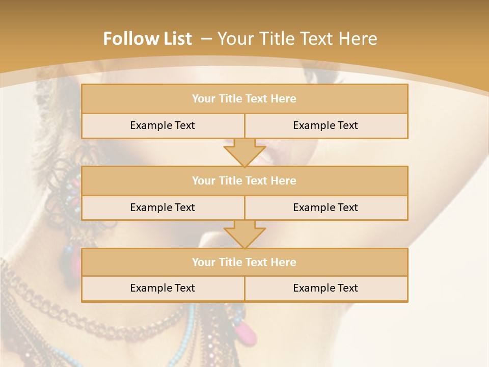 Necklace Person Hands PowerPoint Template