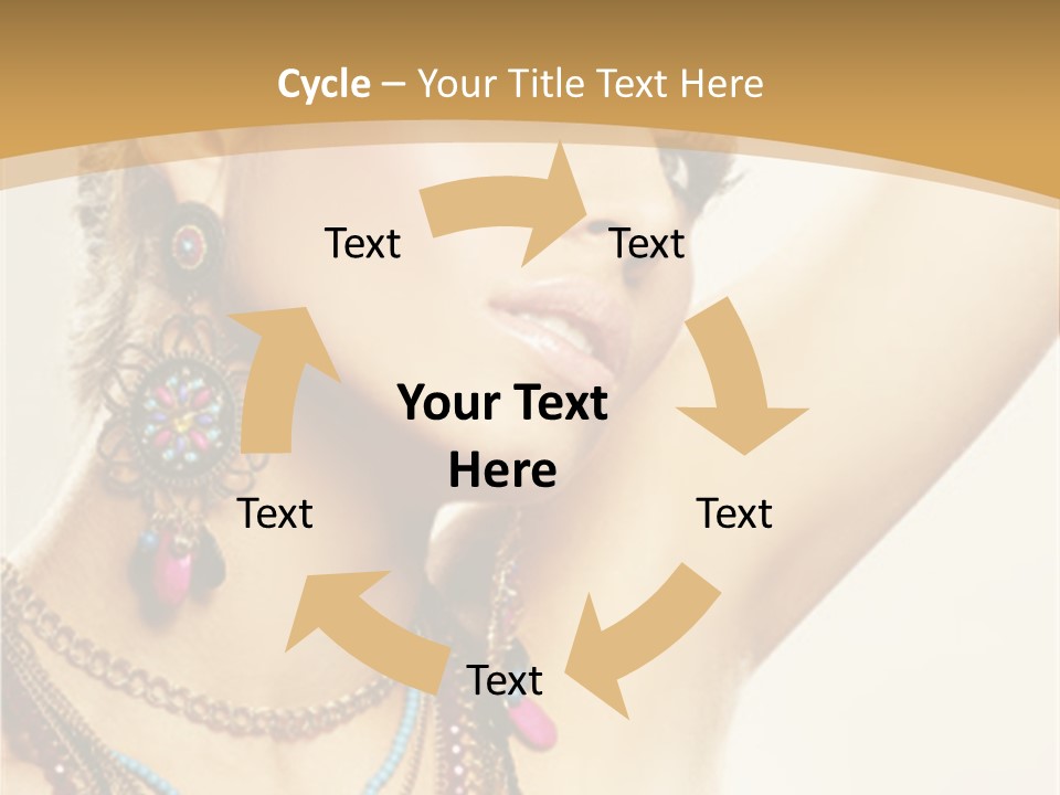 Necklace Person Hands PowerPoint Template