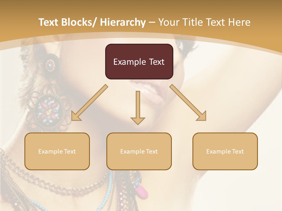 Necklace Person Hands PowerPoint Template