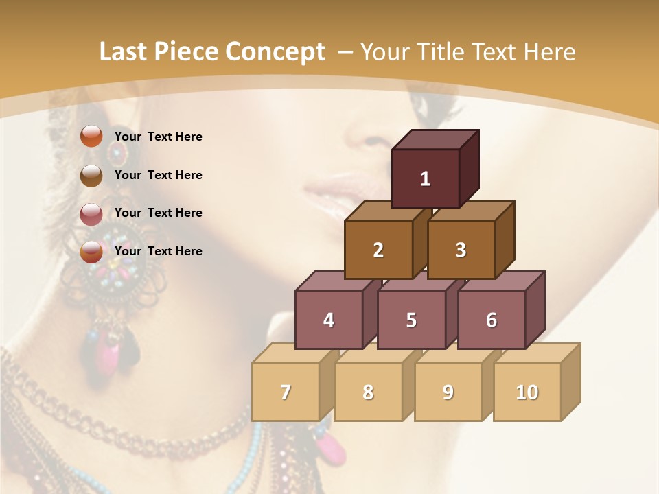 Necklace Person Hands PowerPoint Template