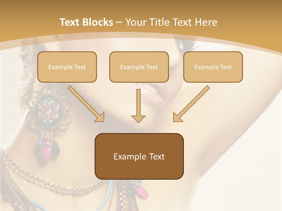 Necklace Person Hands PowerPoint Template