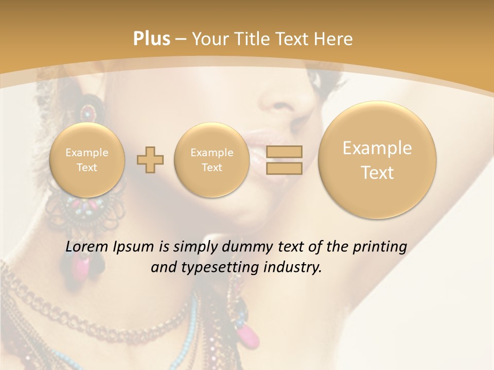 Necklace Person Hands PowerPoint Template