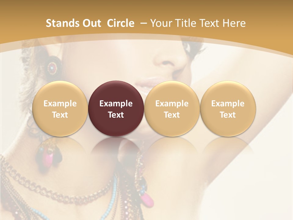 Necklace Person Hands PowerPoint Template