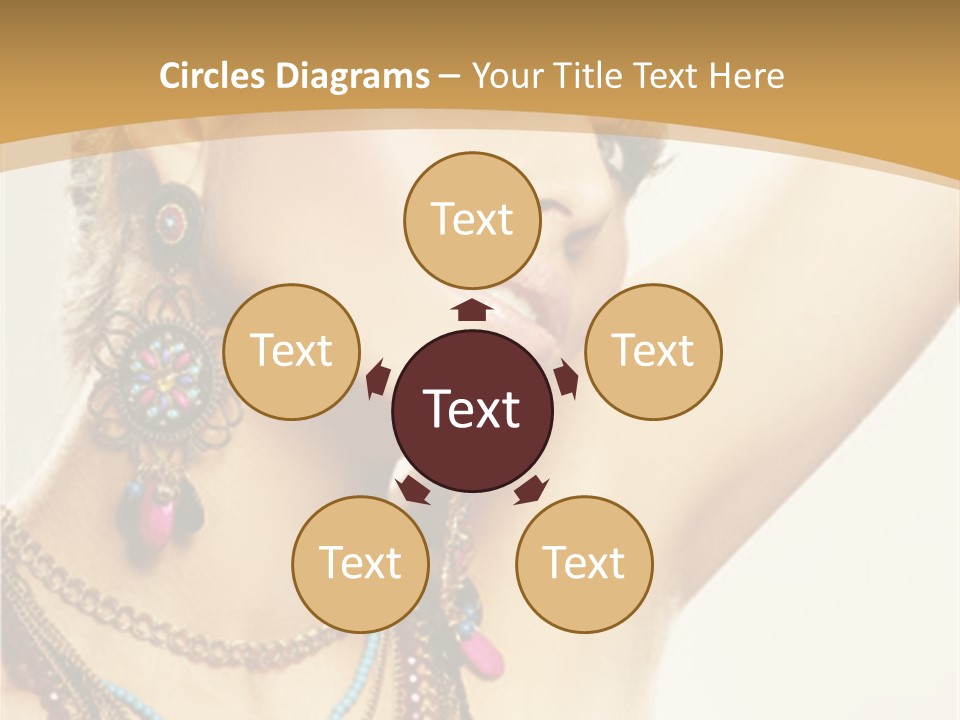 Necklace Person Hands PowerPoint Template