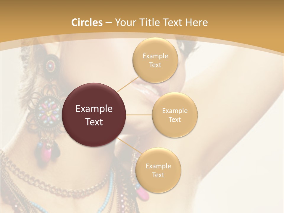 Necklace Person Hands PowerPoint Template