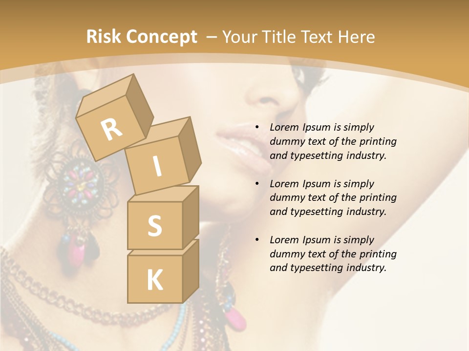 Necklace Person Hands PowerPoint Template