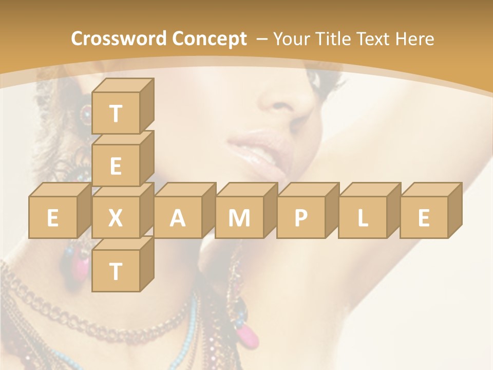Necklace Person Hands PowerPoint Template