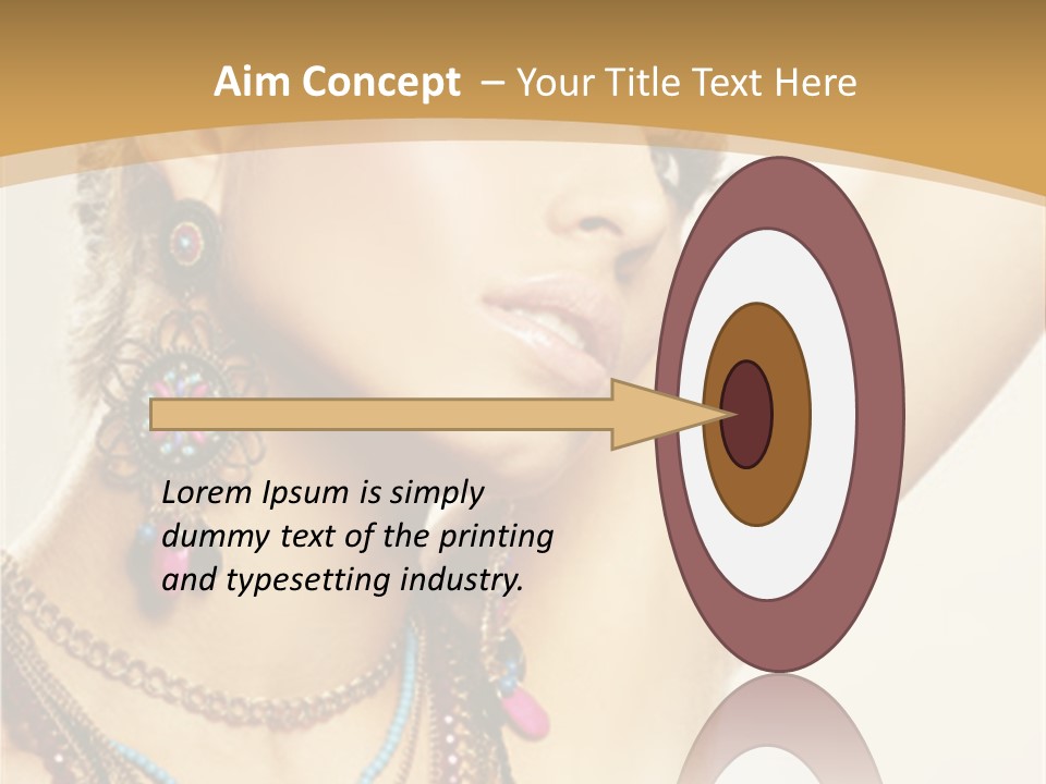 Necklace Person Hands PowerPoint Template