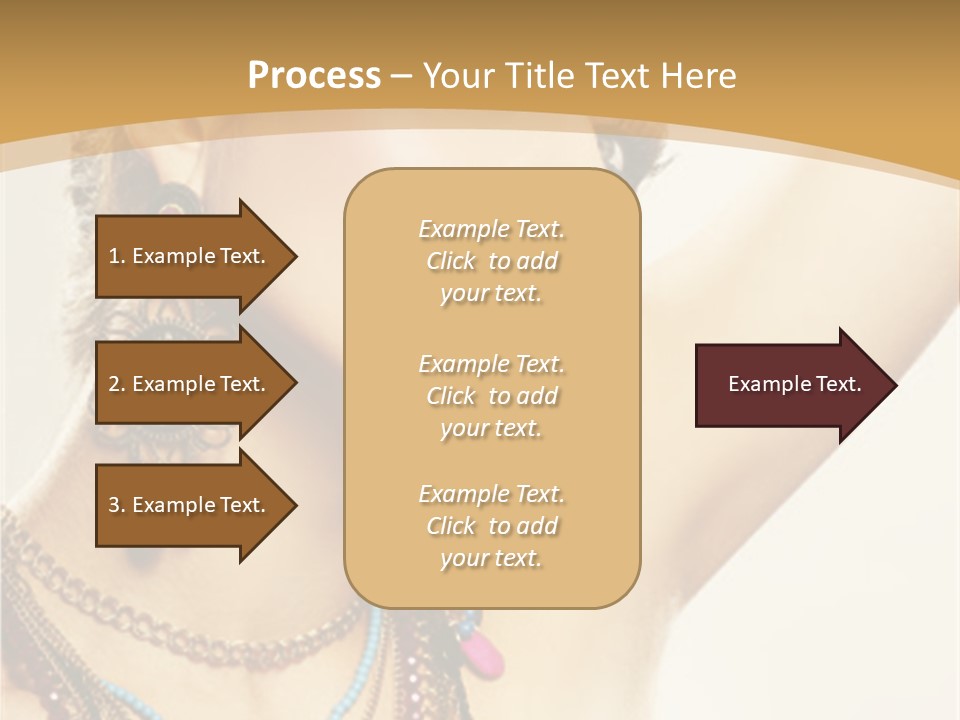 Necklace Person Hands PowerPoint Template