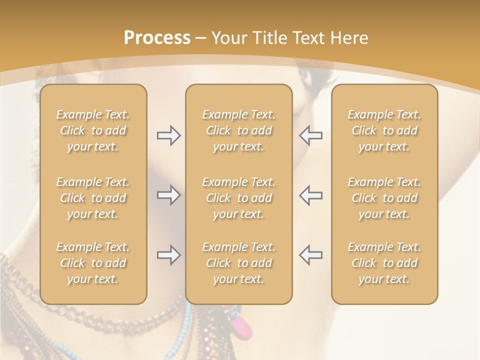 Necklace Person Hands PowerPoint Template