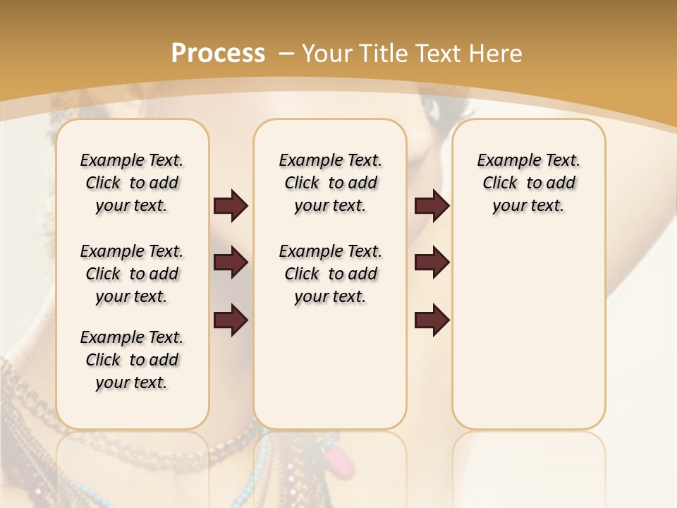 Necklace Person Hands PowerPoint Template
