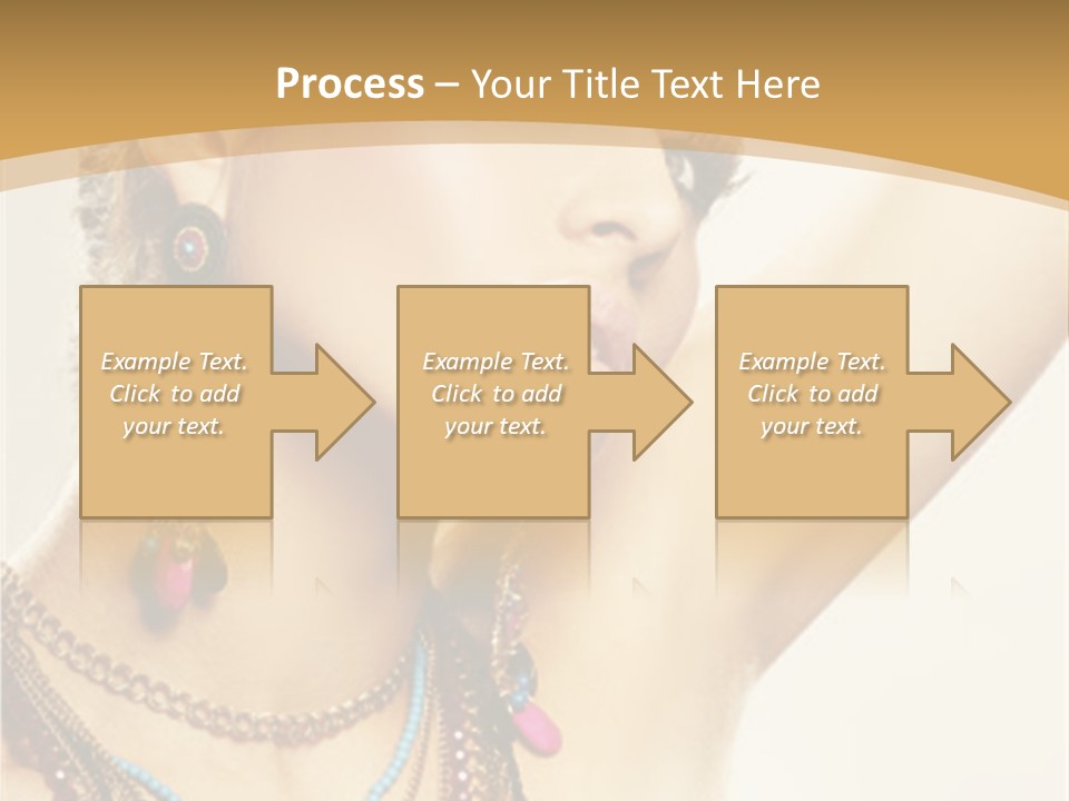 Necklace Person Hands PowerPoint Template