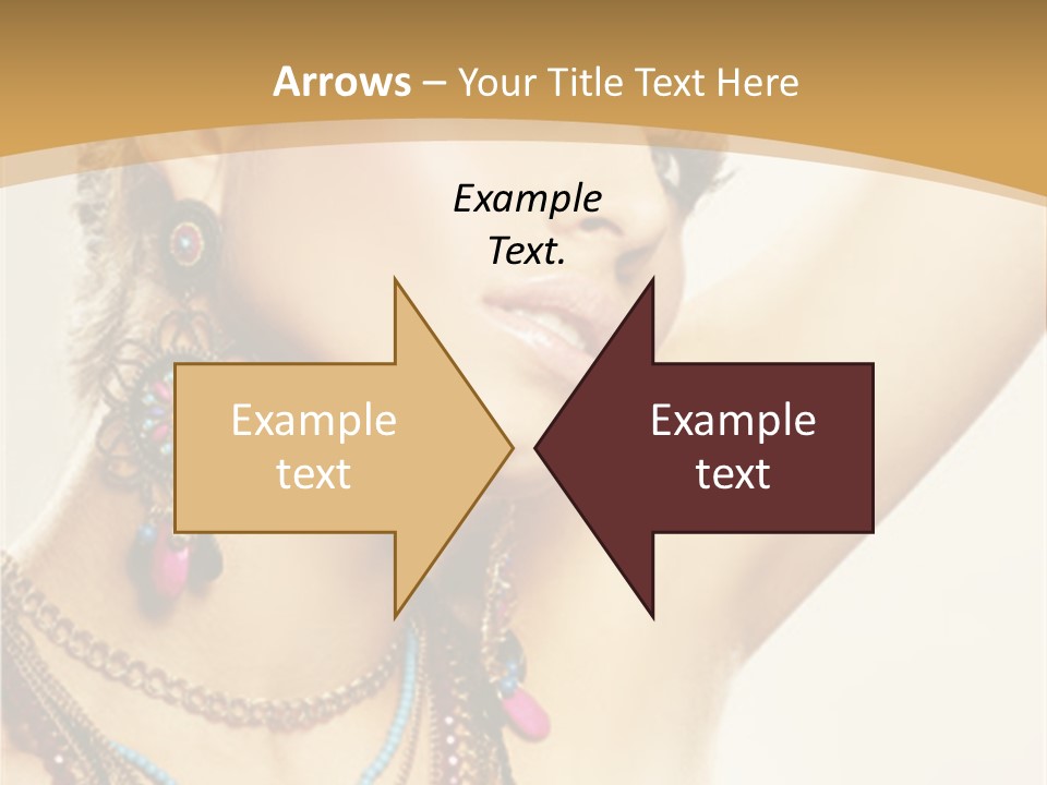 Necklace Person Hands PowerPoint Template