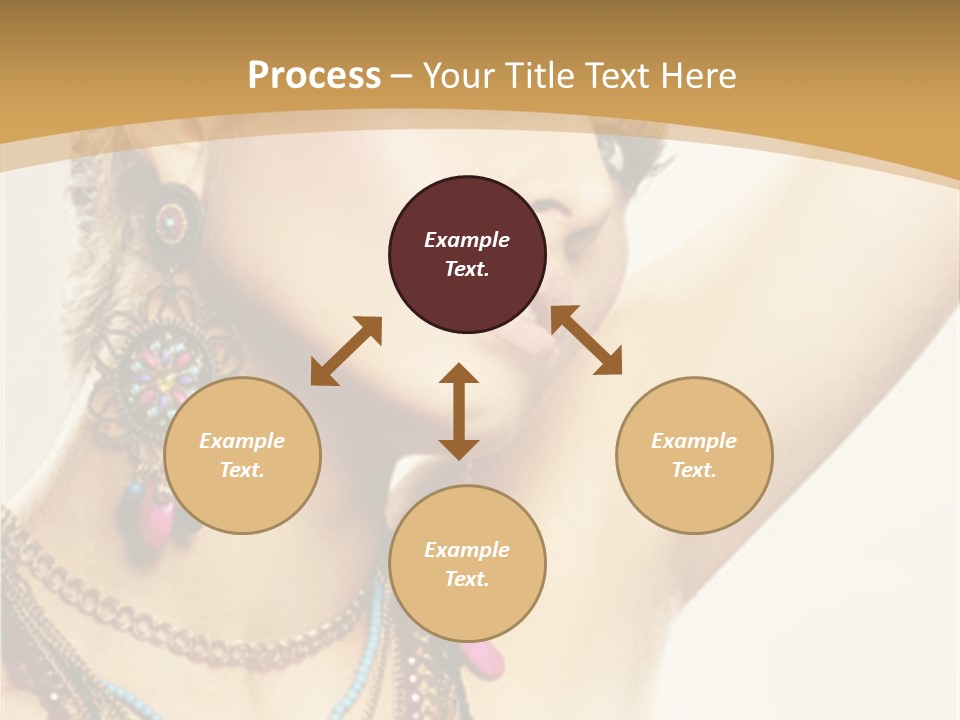 Necklace Person Hands PowerPoint Template