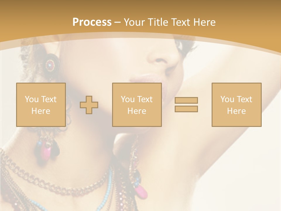 Necklace Person Hands PowerPoint Template