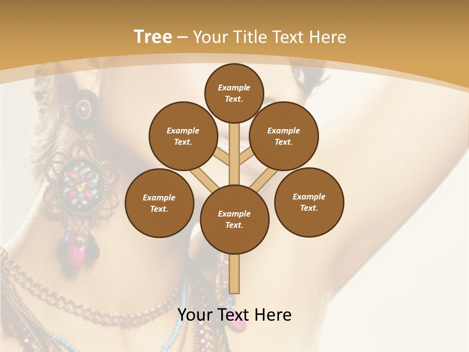 Necklace Person Hands PowerPoint Template