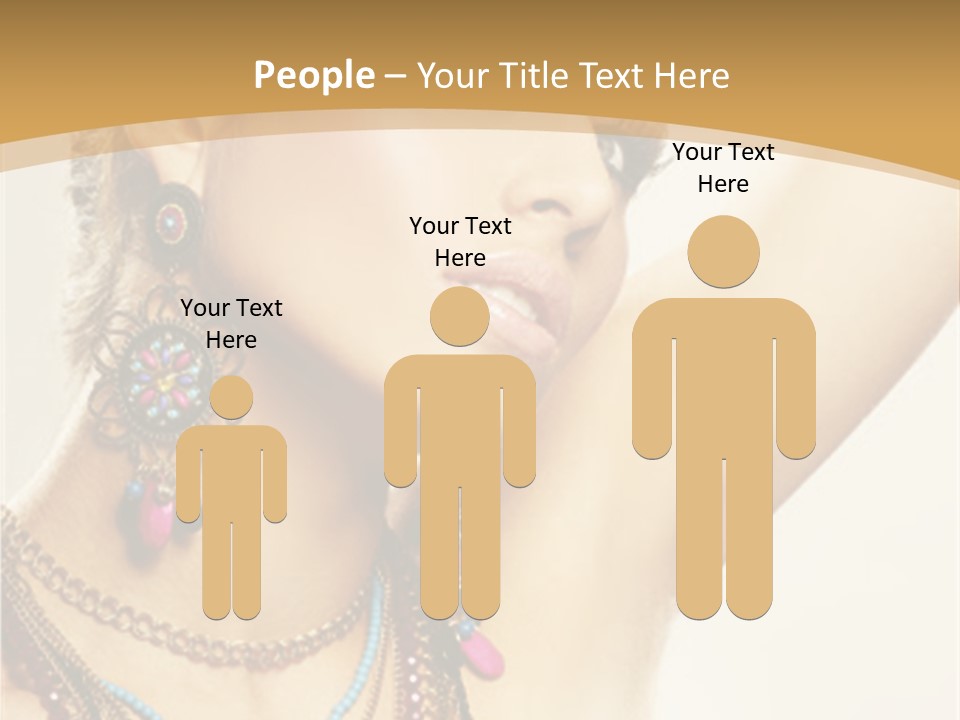 Necklace Person Hands PowerPoint Template