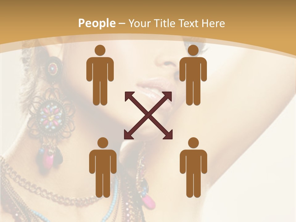Necklace Person Hands PowerPoint Template