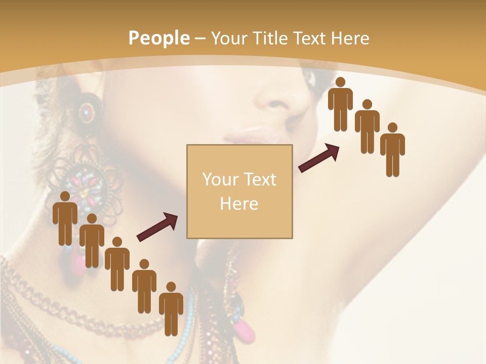 Necklace Person Hands PowerPoint Template