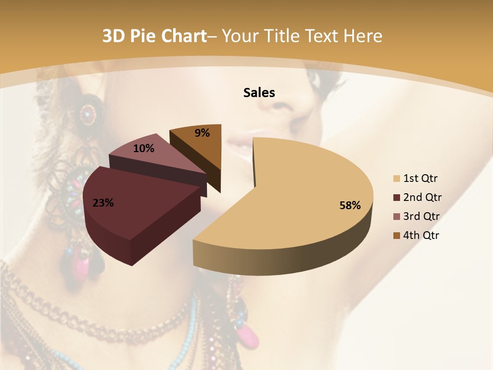 Necklace Person Hands PowerPoint Template