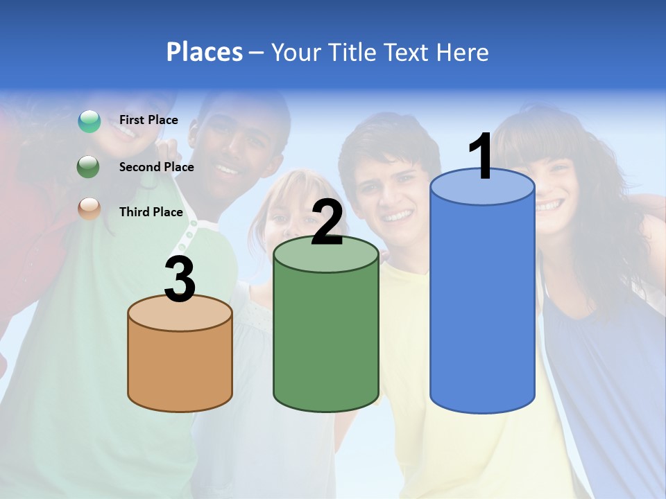 Friends Blue Energetic PowerPoint Template