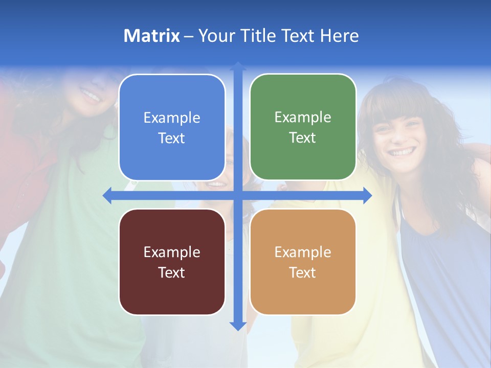 Friends Blue Energetic PowerPoint Template