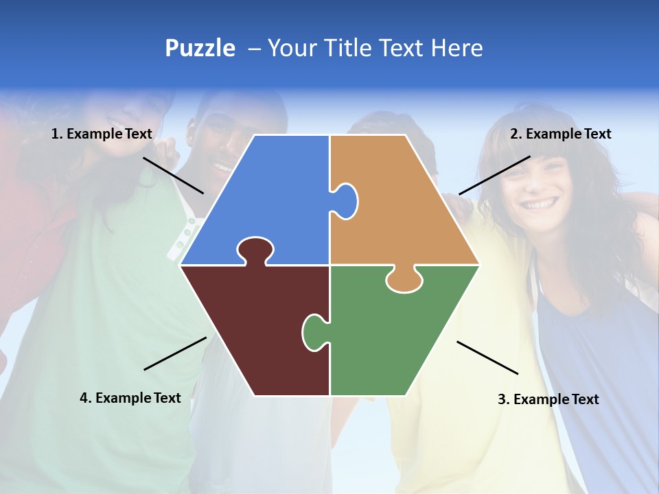 Friends Blue Energetic PowerPoint Template