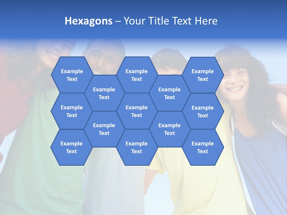 Friends Blue Energetic PowerPoint Template