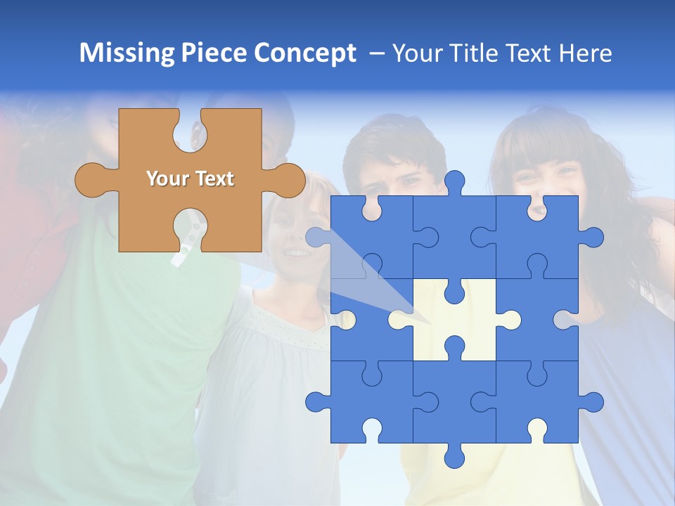 Friends Blue Energetic PowerPoint Template