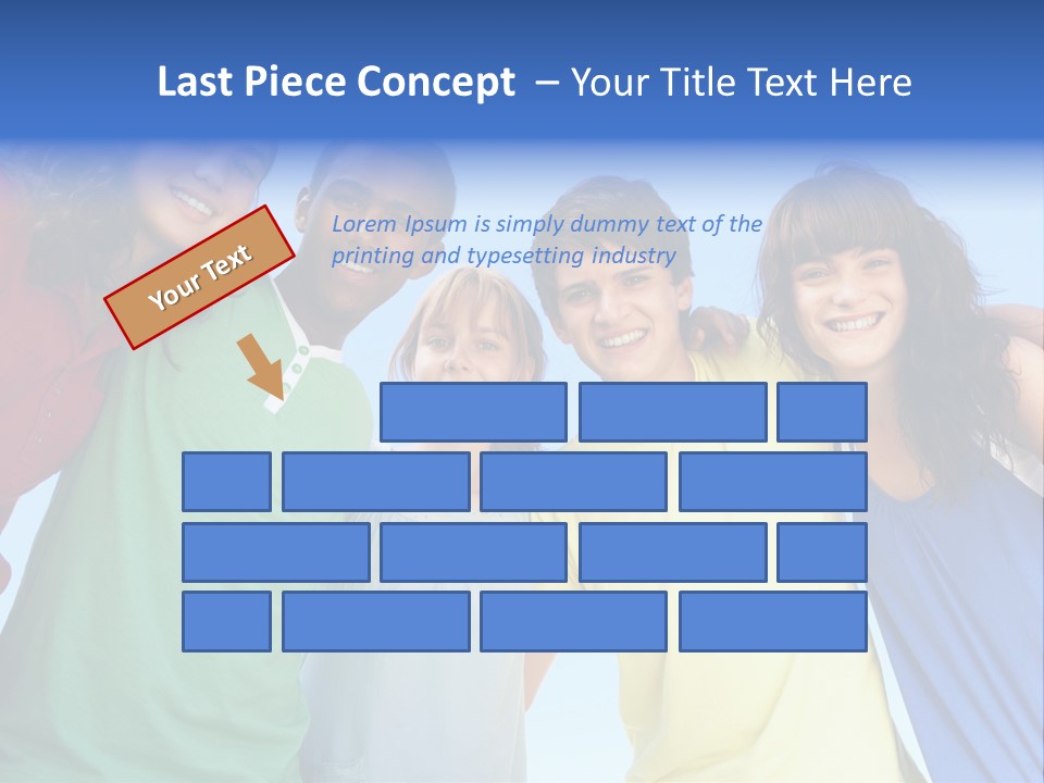 Friends Blue Energetic PowerPoint Template