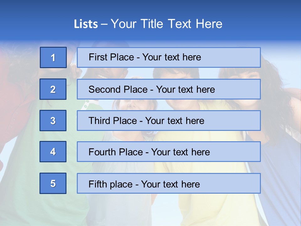 Friends Blue Energetic PowerPoint Template