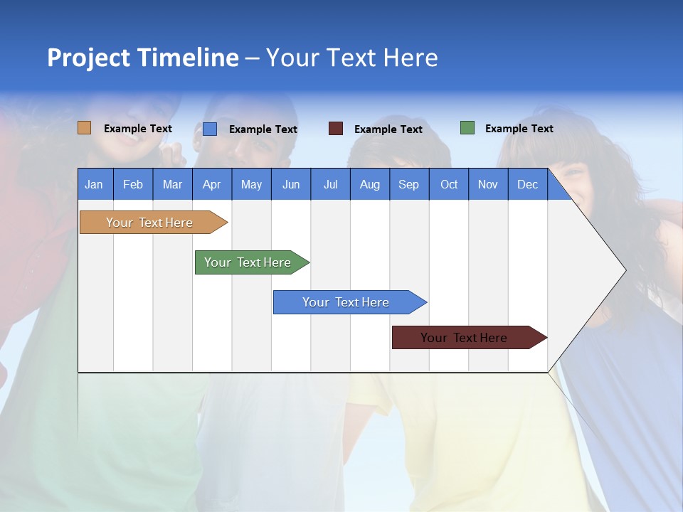 Friends Blue Energetic PowerPoint Template