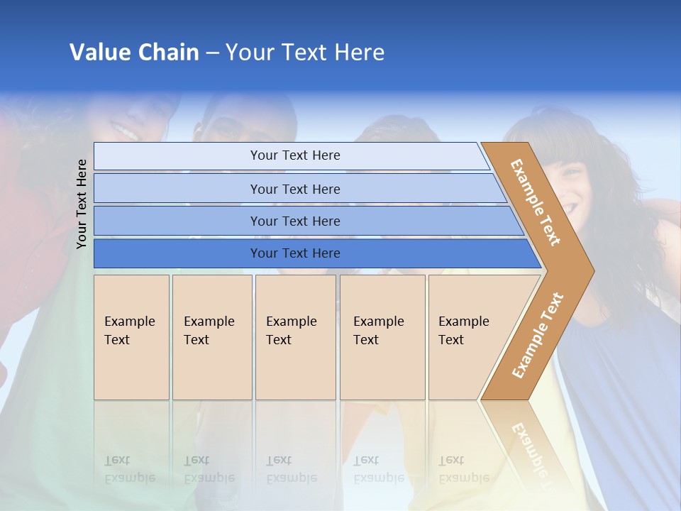 Friends Blue Energetic PowerPoint Template