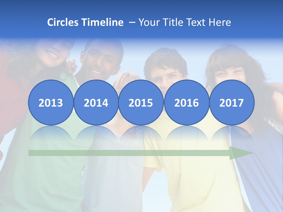 Friends Blue Energetic PowerPoint Template