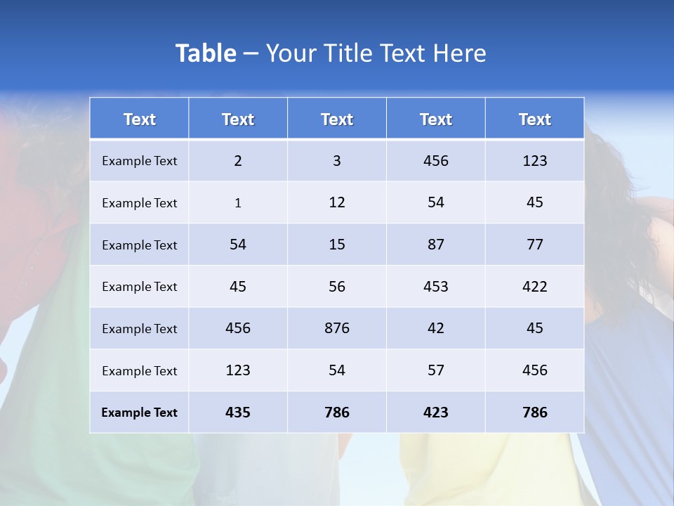 Friends Blue Energetic PowerPoint Template