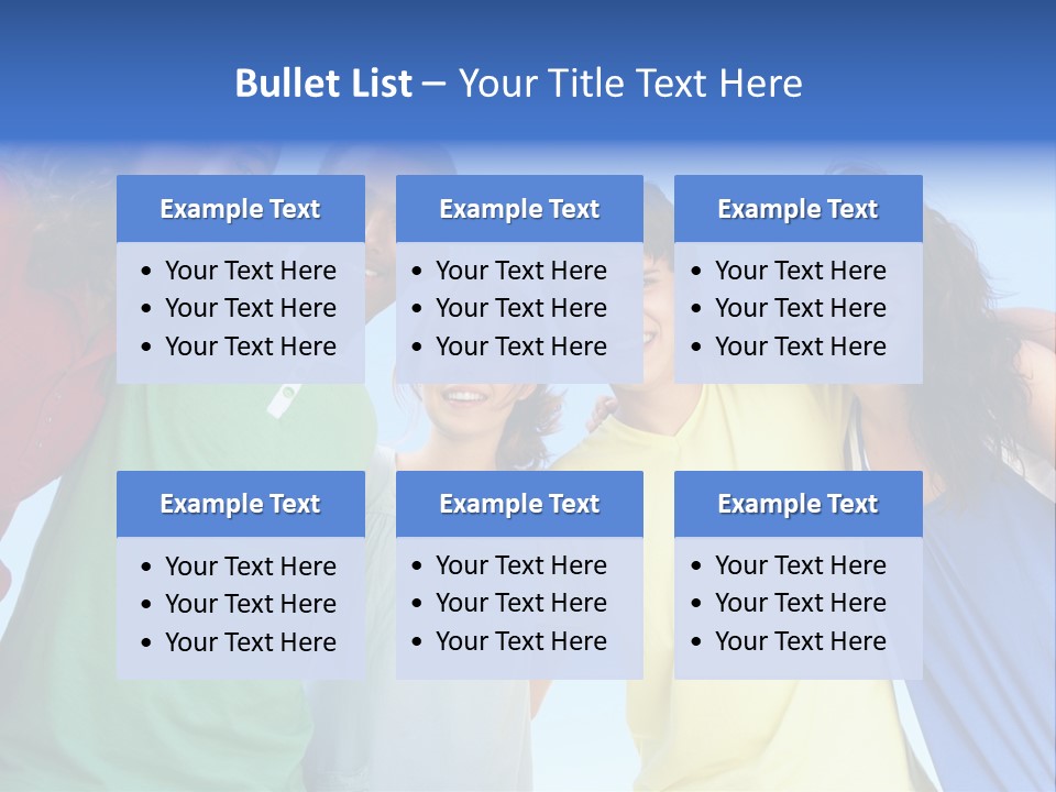 Friends Blue Energetic PowerPoint Template