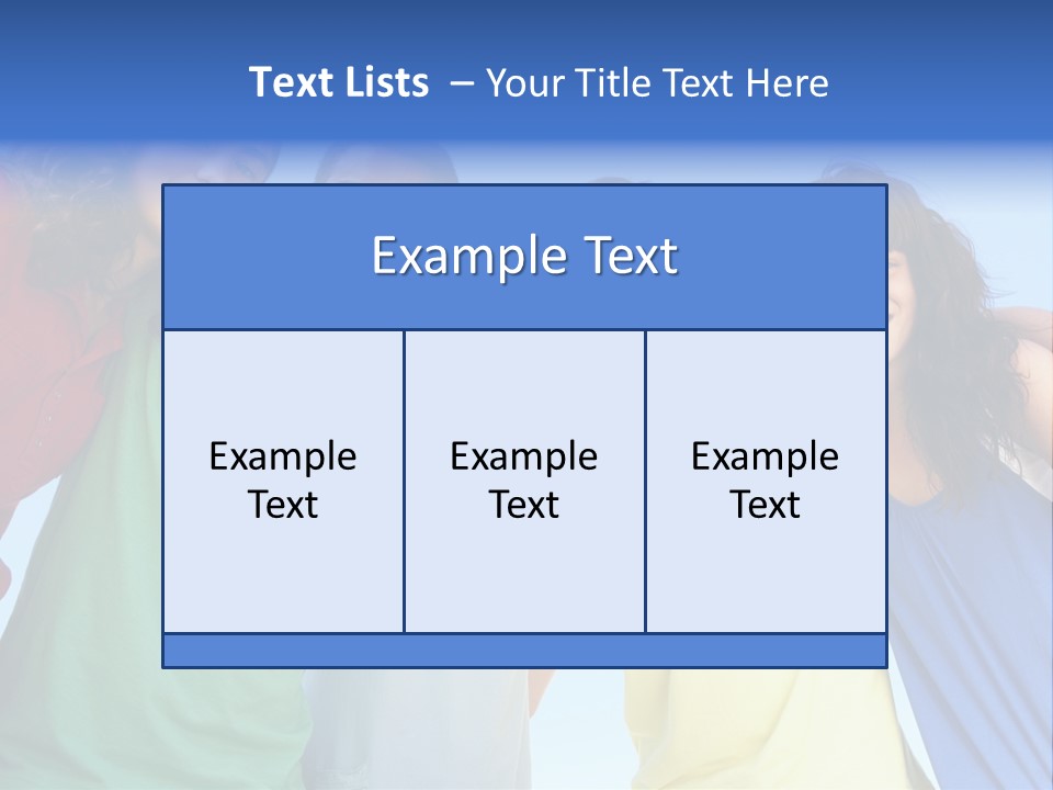 Friends Blue Energetic PowerPoint Template