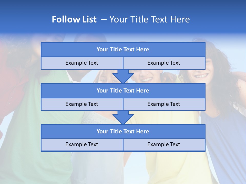 Friends Blue Energetic PowerPoint Template