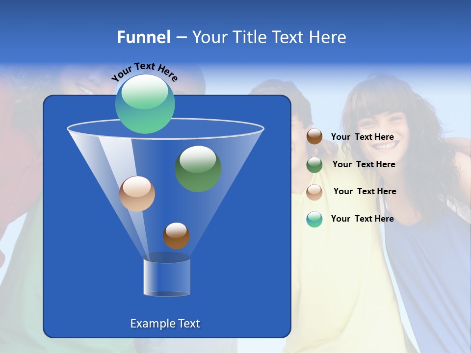 Friends Blue Energetic PowerPoint Template