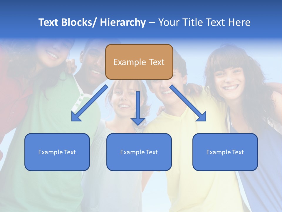 Friends Blue Energetic PowerPoint Template