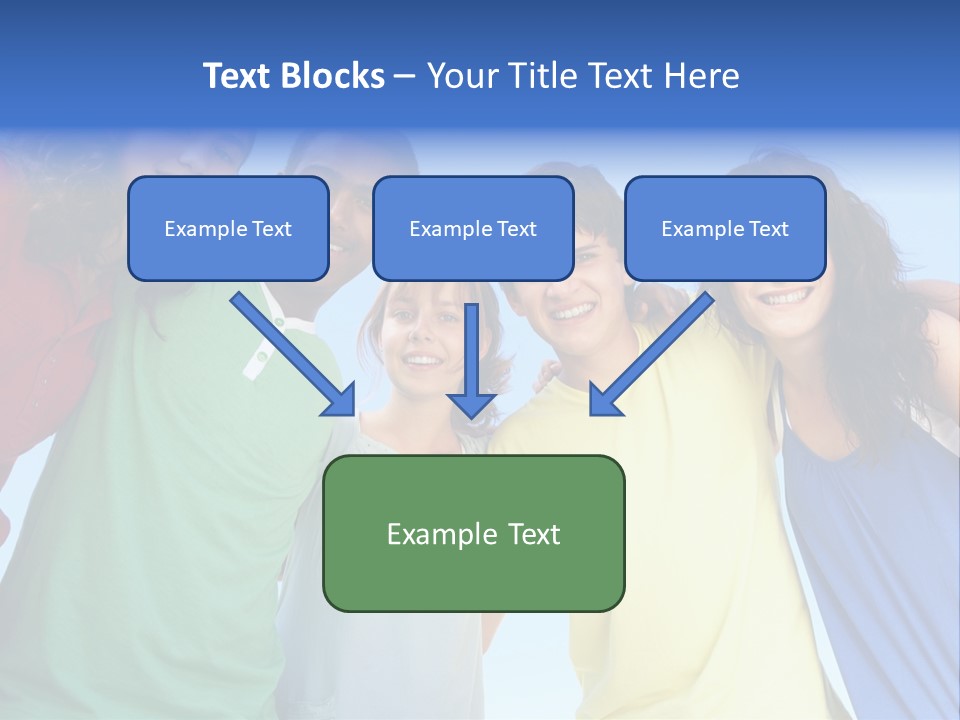 Friends Blue Energetic PowerPoint Template
