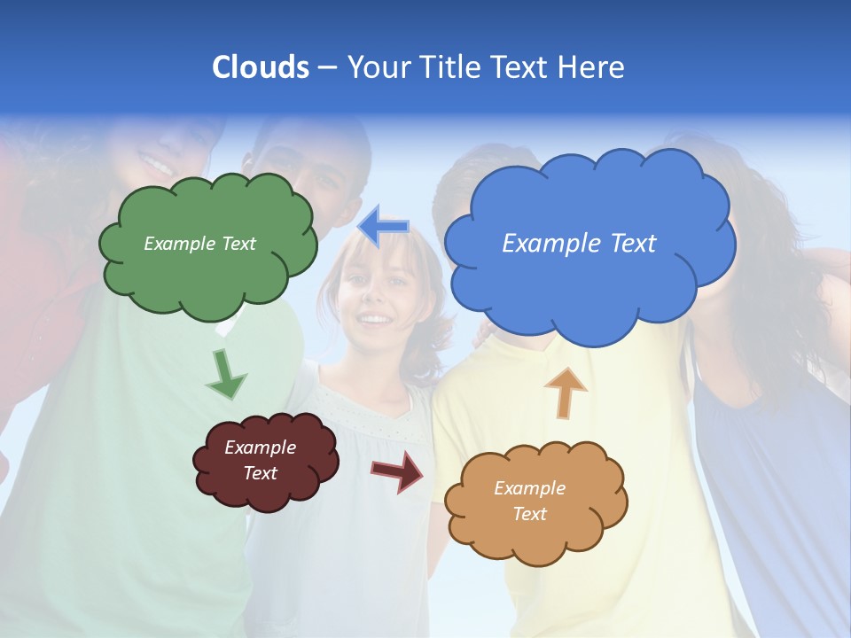 Friends Blue Energetic PowerPoint Template