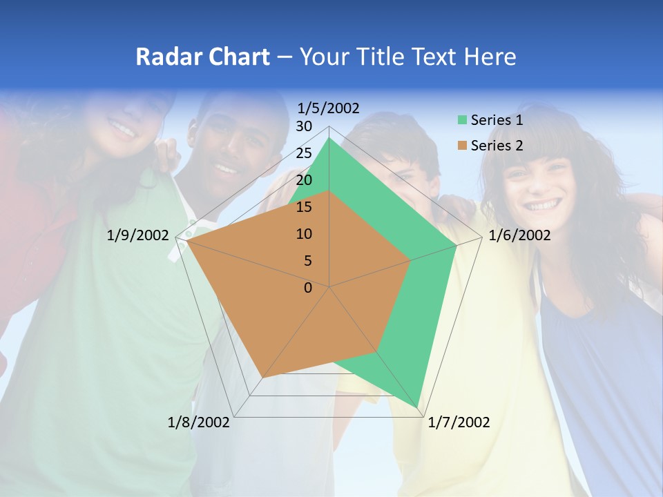 Friends Blue Energetic PowerPoint Template