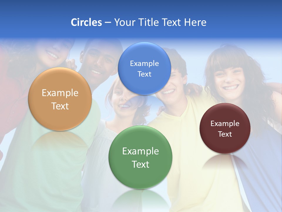 Friends Blue Energetic PowerPoint Template